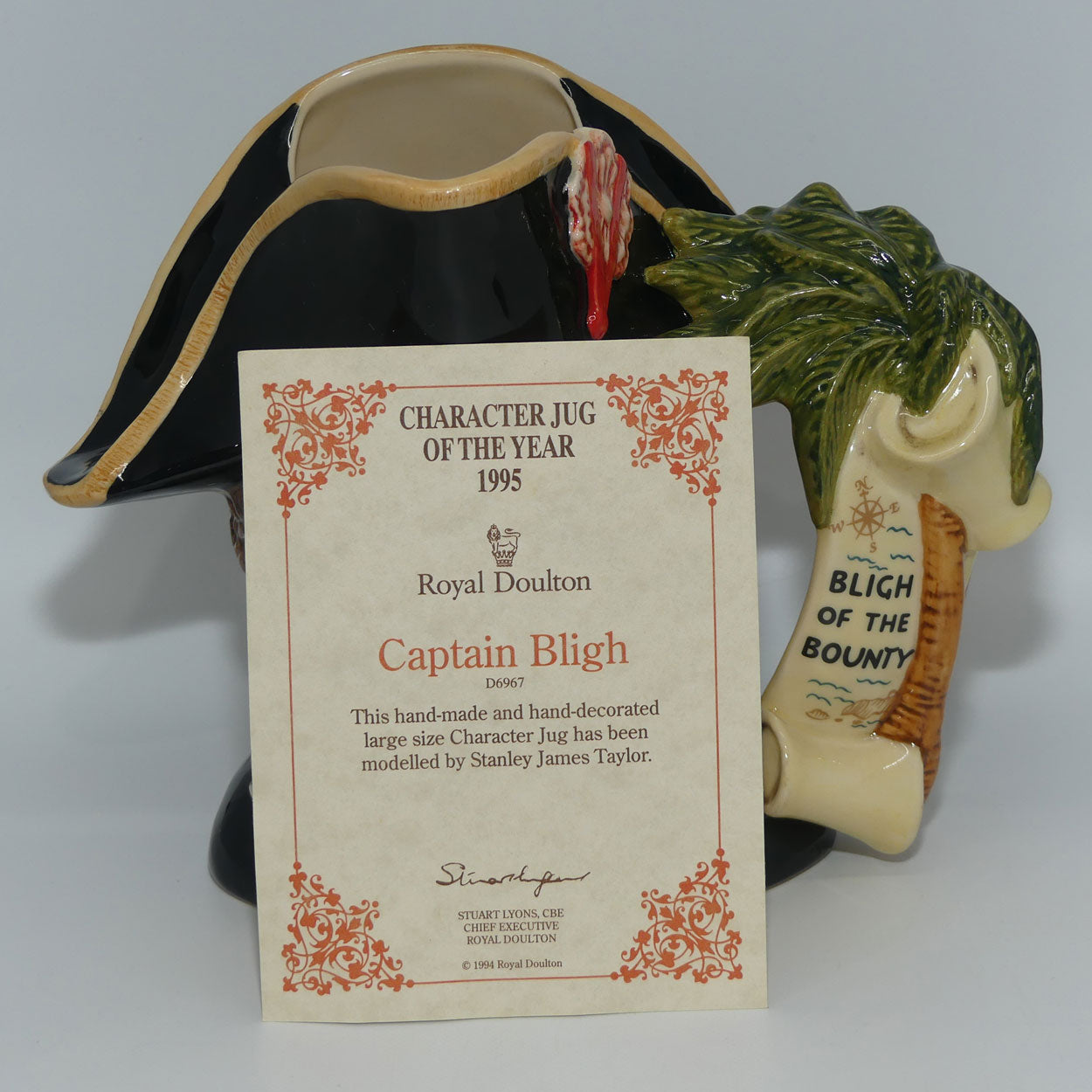 D6967 Royal Doulton large character jug Captain Bligh | CJY1995