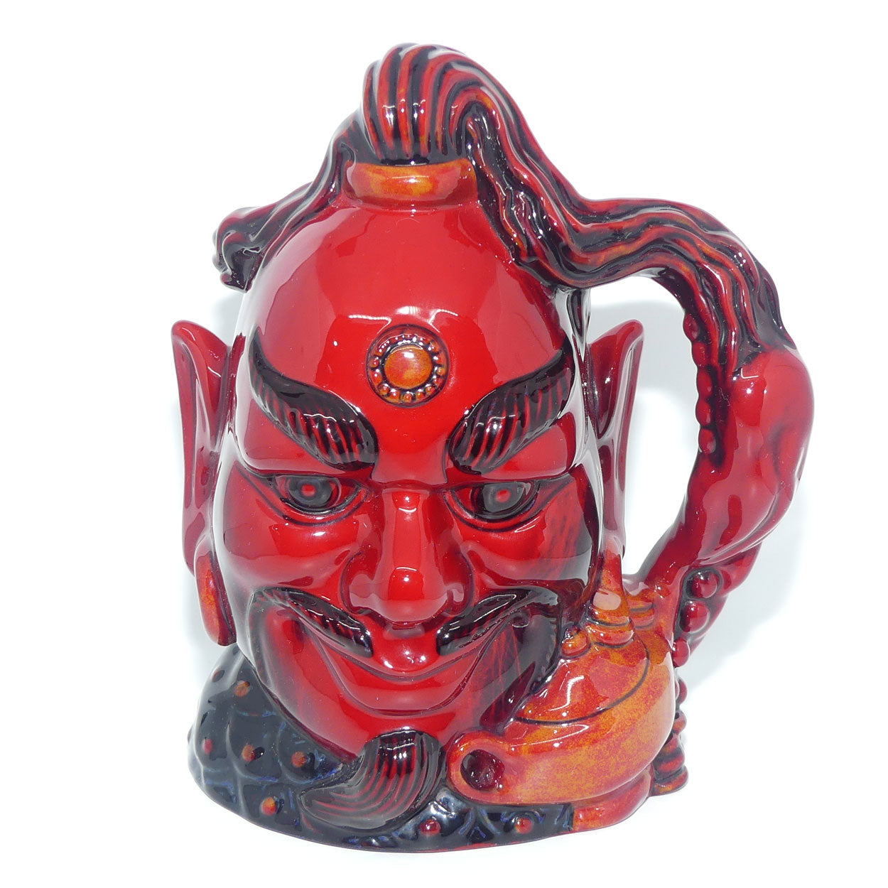 D6971 Royal Doulton large character jug Aladdin's Genie | Flambe 