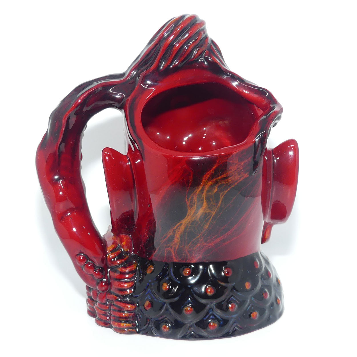 D6971 Royal Doulton large character jug Aladdin's Genie | Flambe 