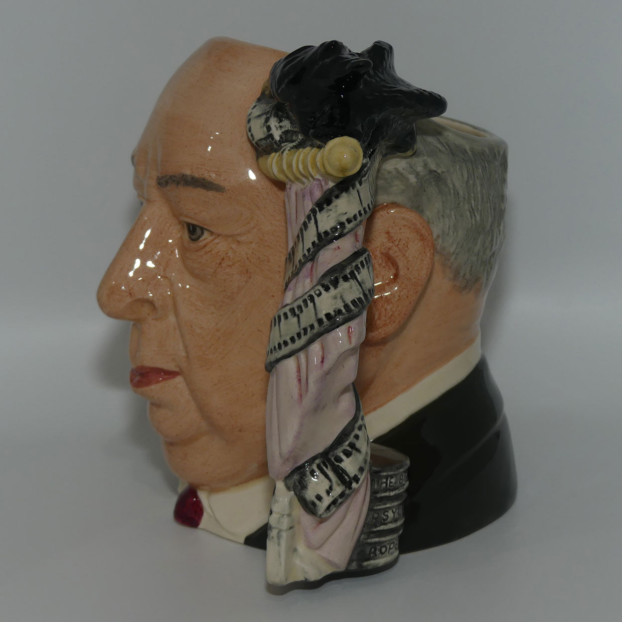 D6987 Royal Doulton large character jug Alfred Hitchcock | Pink Curtain