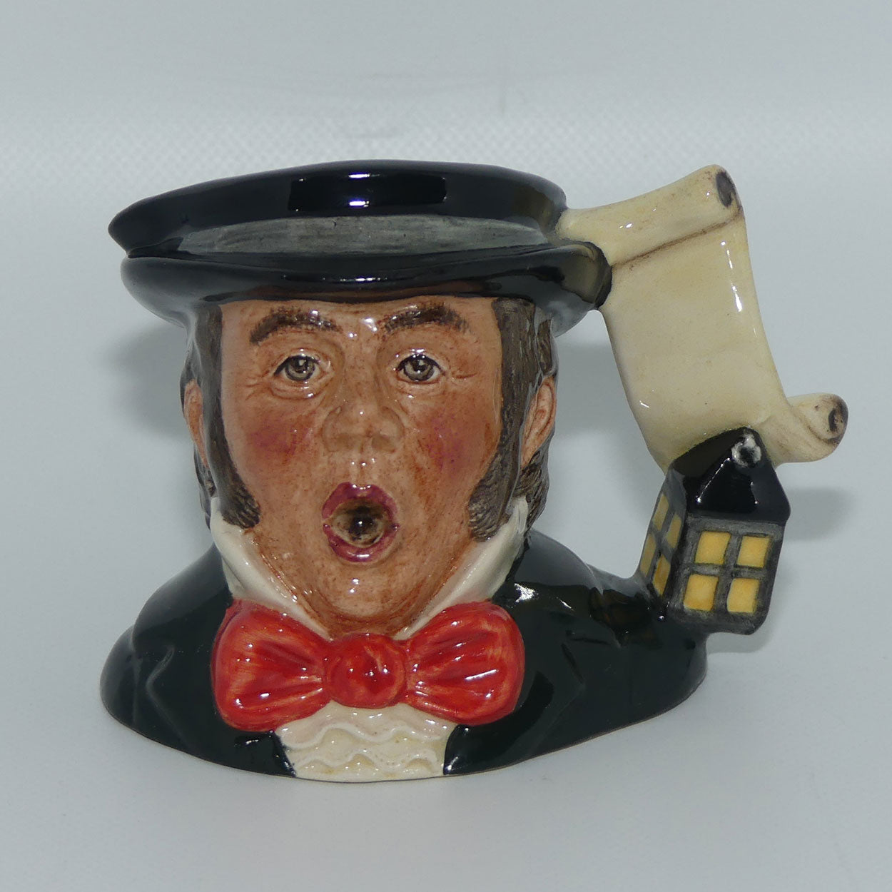 D7007 Royal Doulton miniature character jug The Caroler