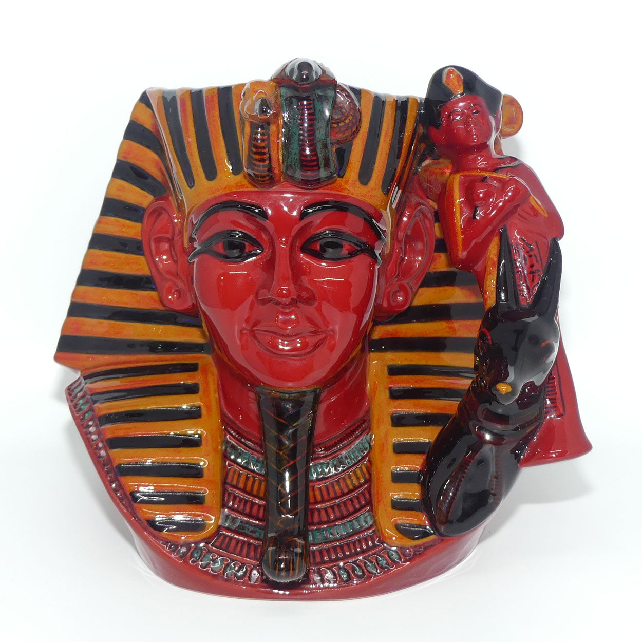 D7028 Royal Doulton large character jug The Pharaoh | Flambe