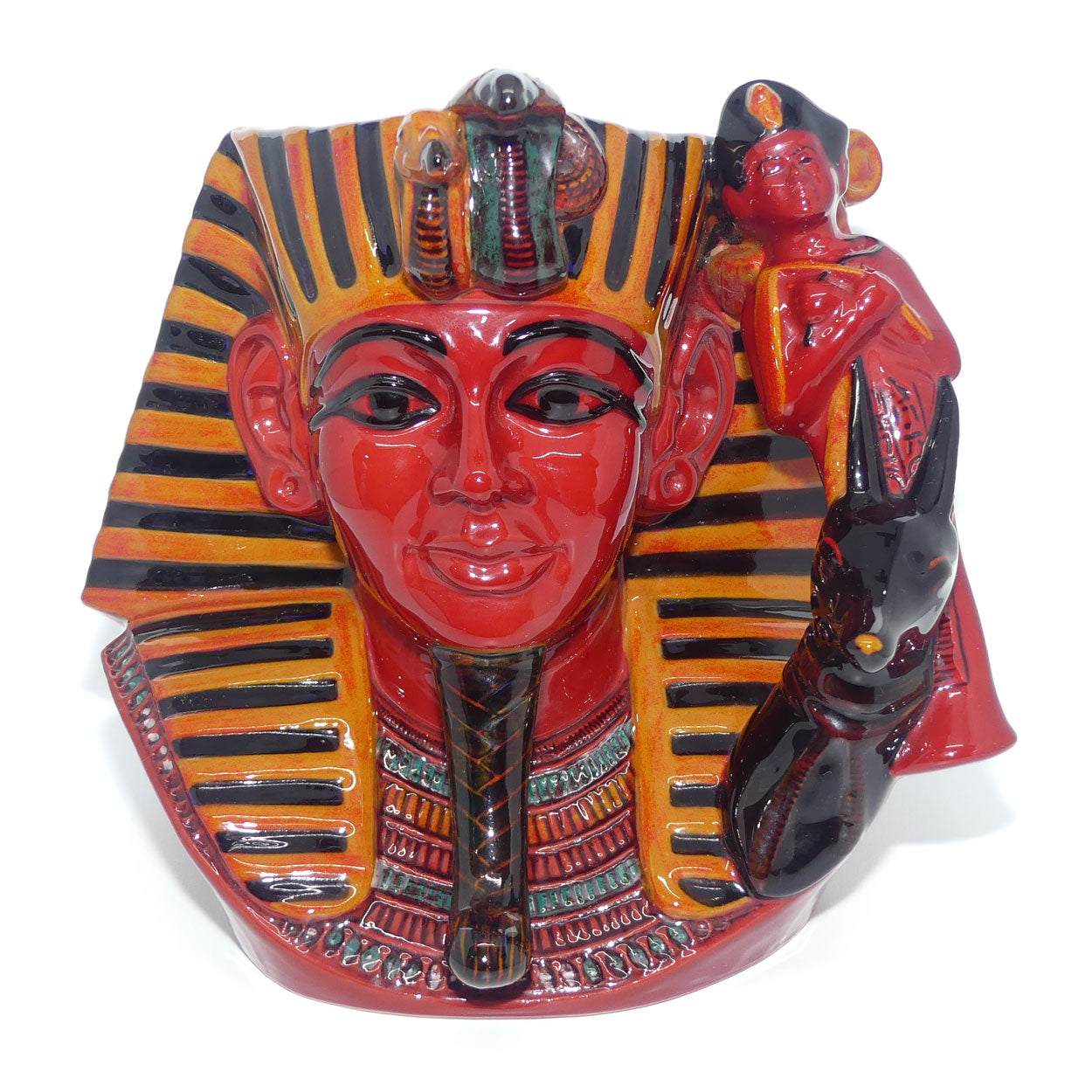 D7028 Royal Doulton large character jug The Pharaoh | Flambe