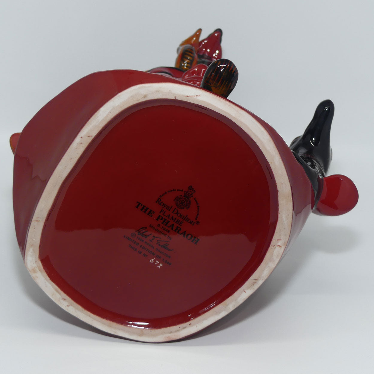 D7028 Royal Doulton large character jug The Pharaoh | Flambe