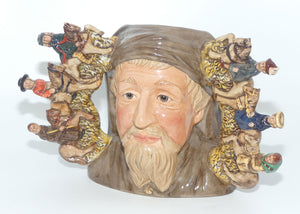 D7029 Royal Doulton large double handle character jug Geoffrey Chaucer | LE 036/1500