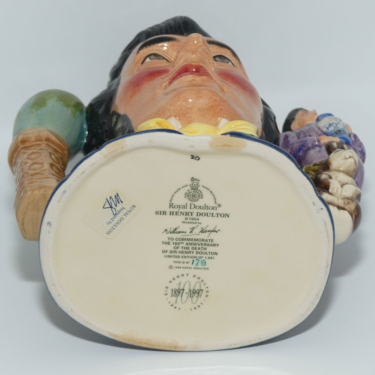 D7054 Royal Doulton large double handle character jug Sir Henry Doulton | LE178/1997