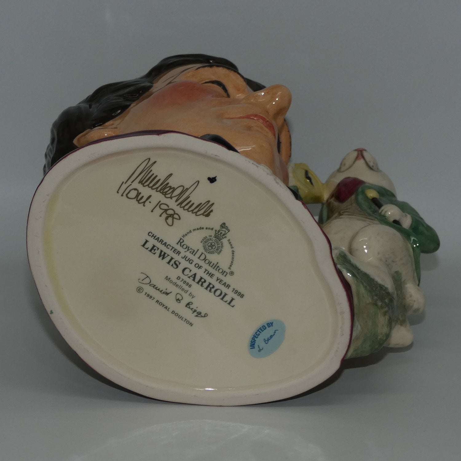 D7096 Royal Doulton large character jug Lewis Carroll | 1998 CJY | signed