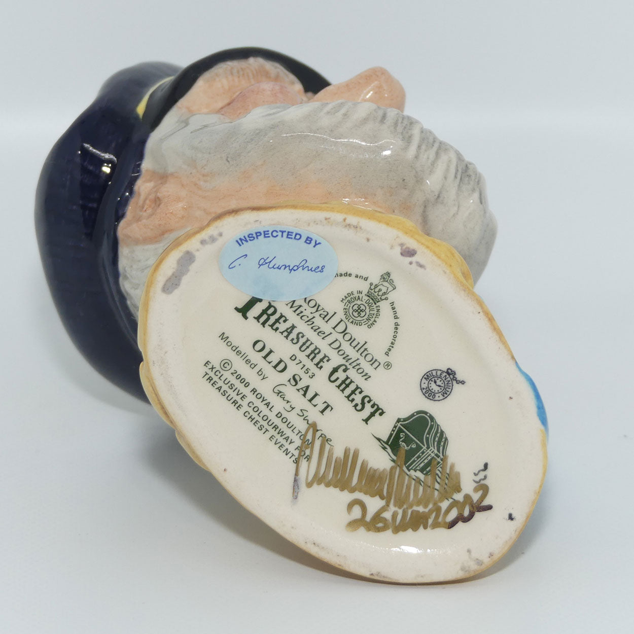 Royal Doulton small character jug Old Salt D7153 | Michael Doulton Events colourway