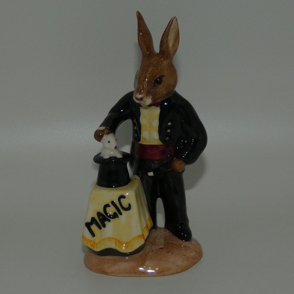 db126-royal-doulton-bunnykins-magician-red-cumberbundDB126 Royal Doulton Bunnykins Magician | Red Cumerbund | Boxed