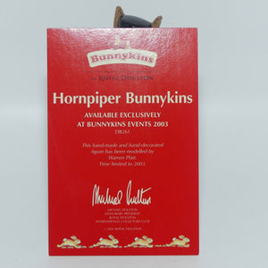 DB261 Royal Doulton Bunnykins Hornpiper | + Certificate