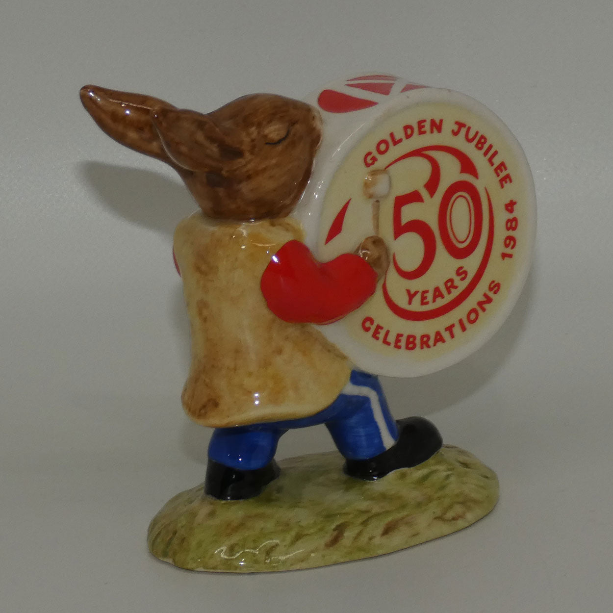DB026A Royal Doulton Bunnykins Drummer | GJ stamp | 50 Years | no box