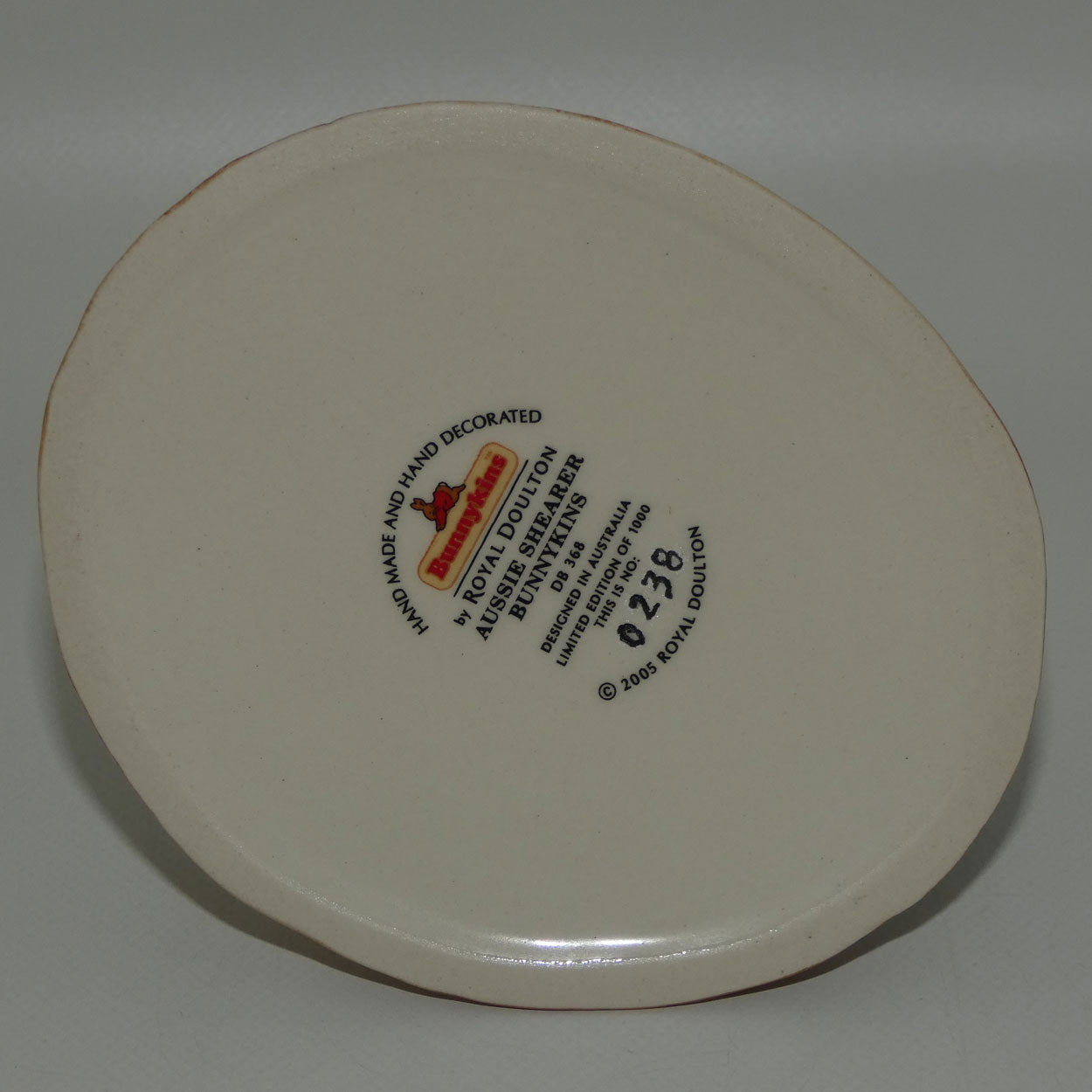 DB368 Royal Doulton Bunnykins Aussie Shearer | LE + Box + Cert 238/1000