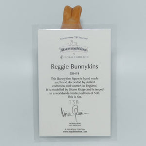 DB474 Royal Doulton Bunnykins figurine Reggie Bunnykins | 75th Anniversary