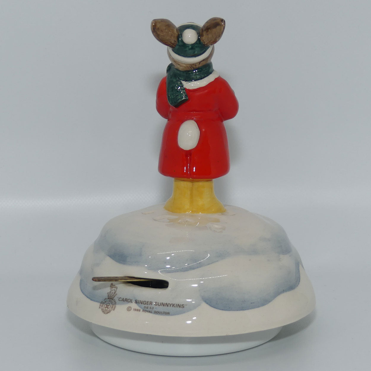 DB053 Royal Doulton Bunnykins Carol Singer Music Box