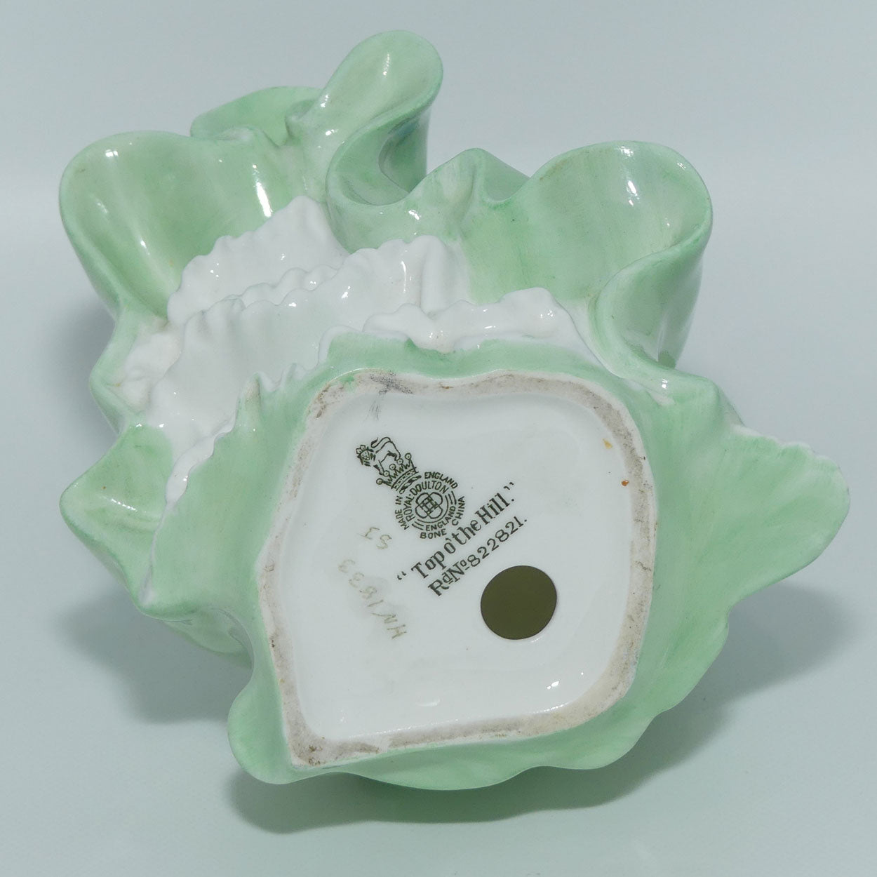 Royal Doulton figure Top O' The Hill HN1833 | Green colourway | Designer: Leslie Harradine