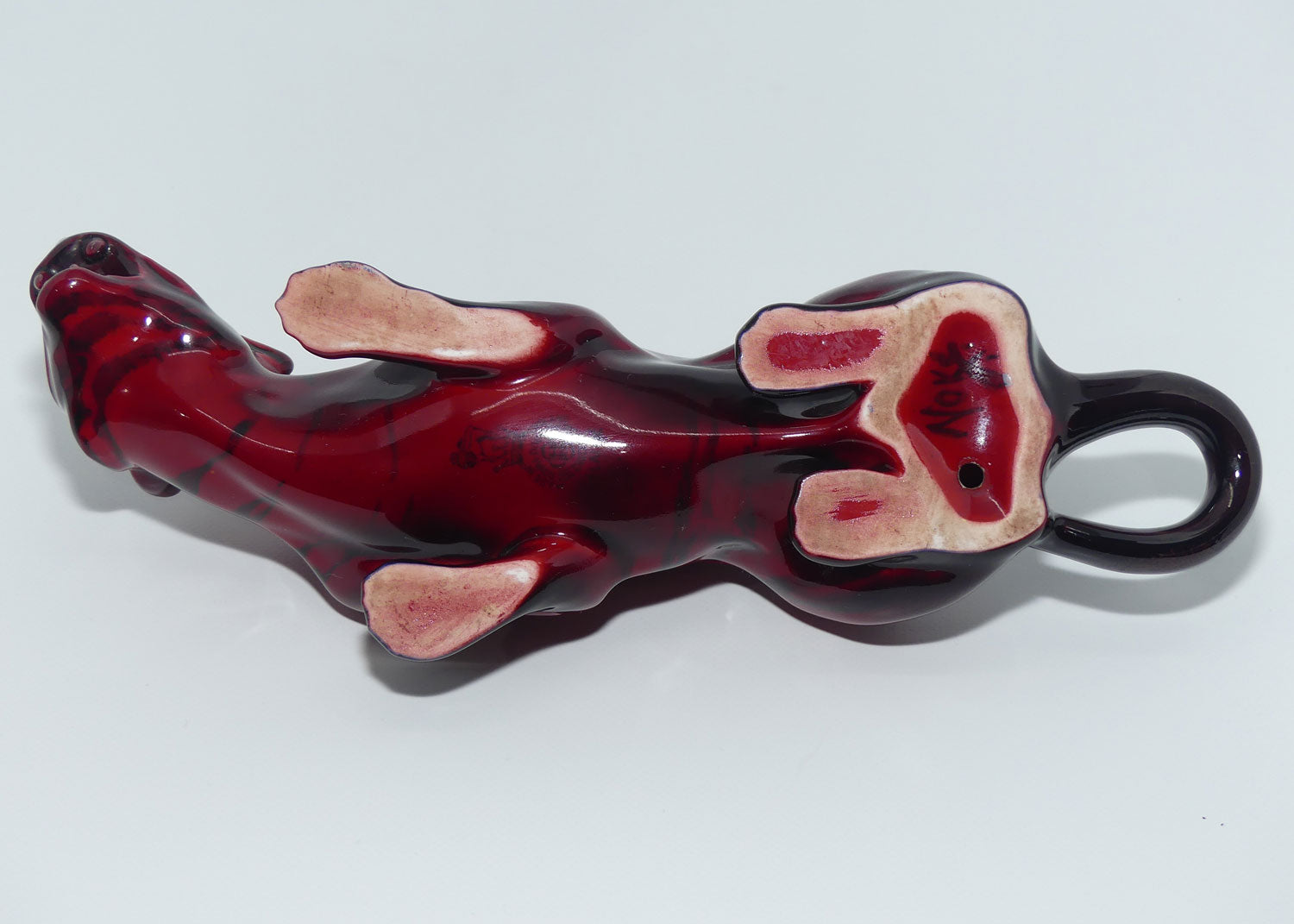 HN0225 Royal Doulton Flambe Crouching Tiger | Noke