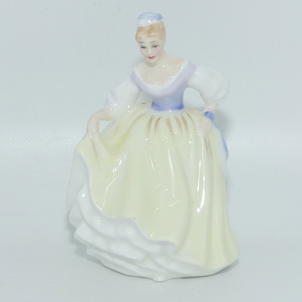 HN3216 Royal Doulton miniature figure Fair Lady | Yellow 