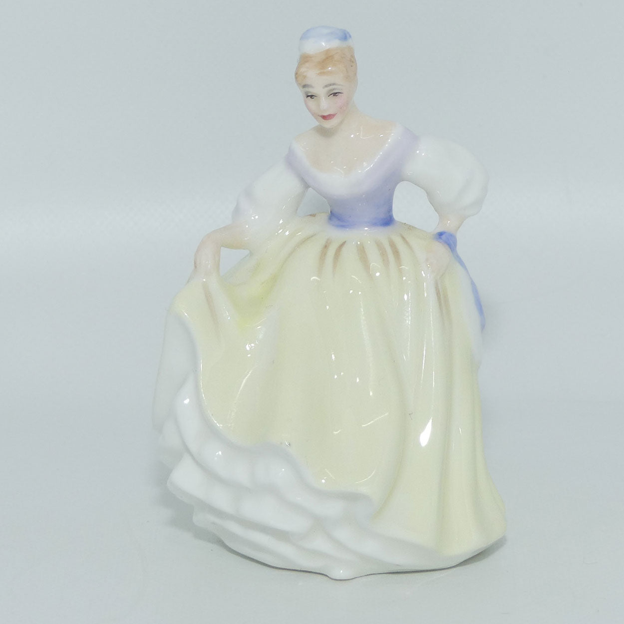 HN3216 Royal Doulton miniature figure Fair Lady | Yellow 