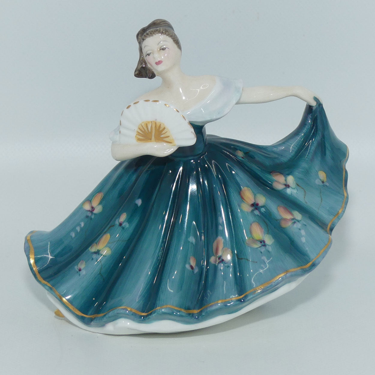 HN3247 Royal Doulton miniature figure Elaine | Teal 