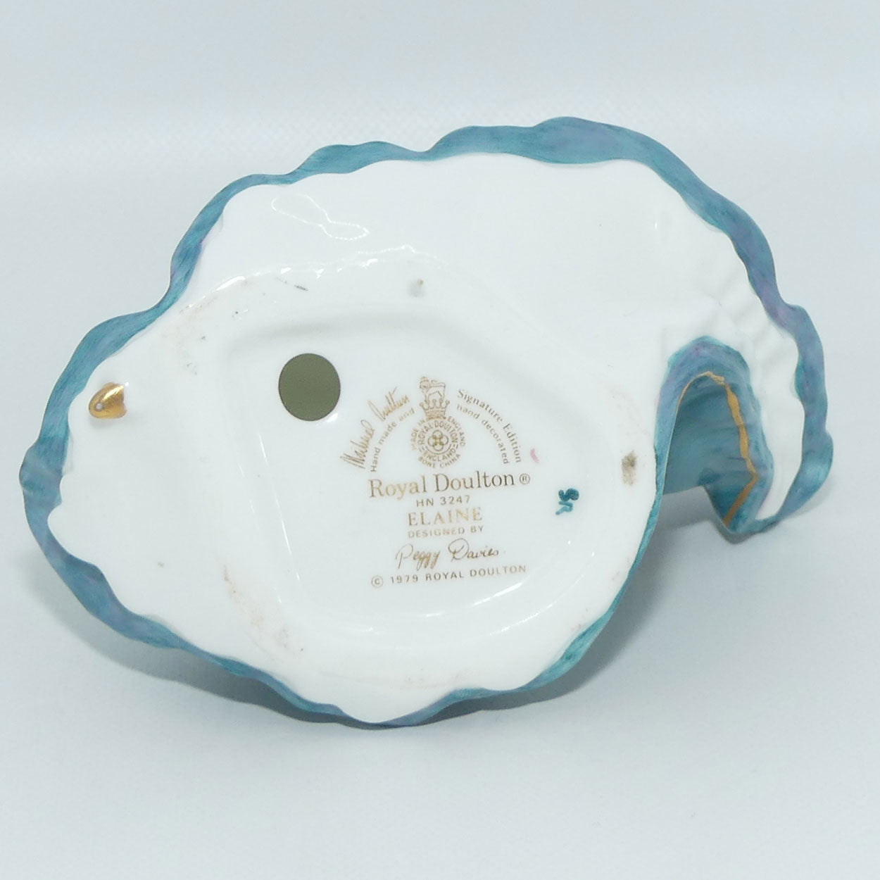 HN3247 Royal Doulton miniature figure Elaine | Teal 