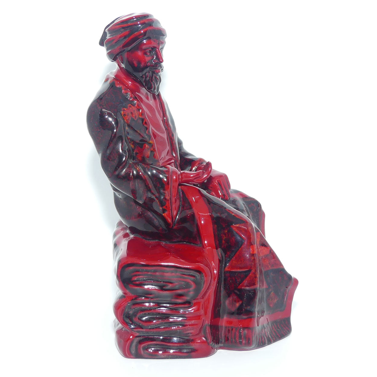HN3277 Royal Doulton Flambe figure The Carpet Seller | Flambe Glaze | Character Figures
