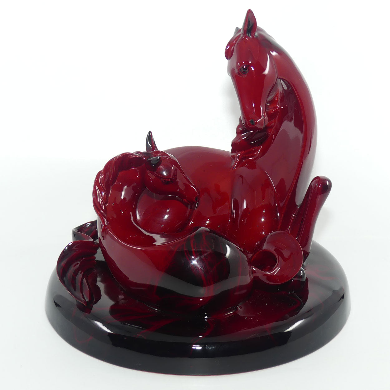 HN3536 Royal Doulton Flambe The Gift of Life Mare and Foal | Animals