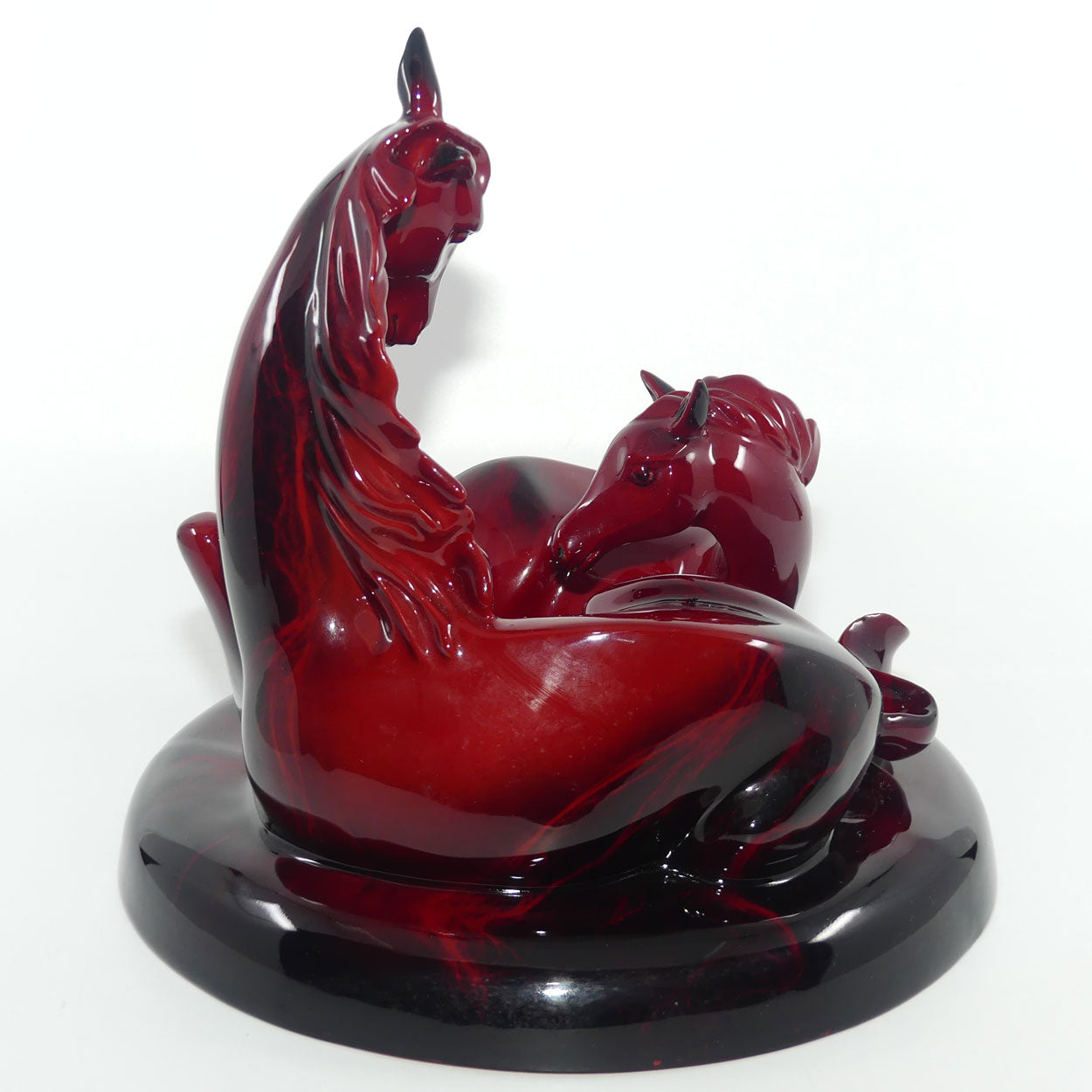 HN3536 Royal Doulton Flambe The Gift of Life Mare and Foal | Animals