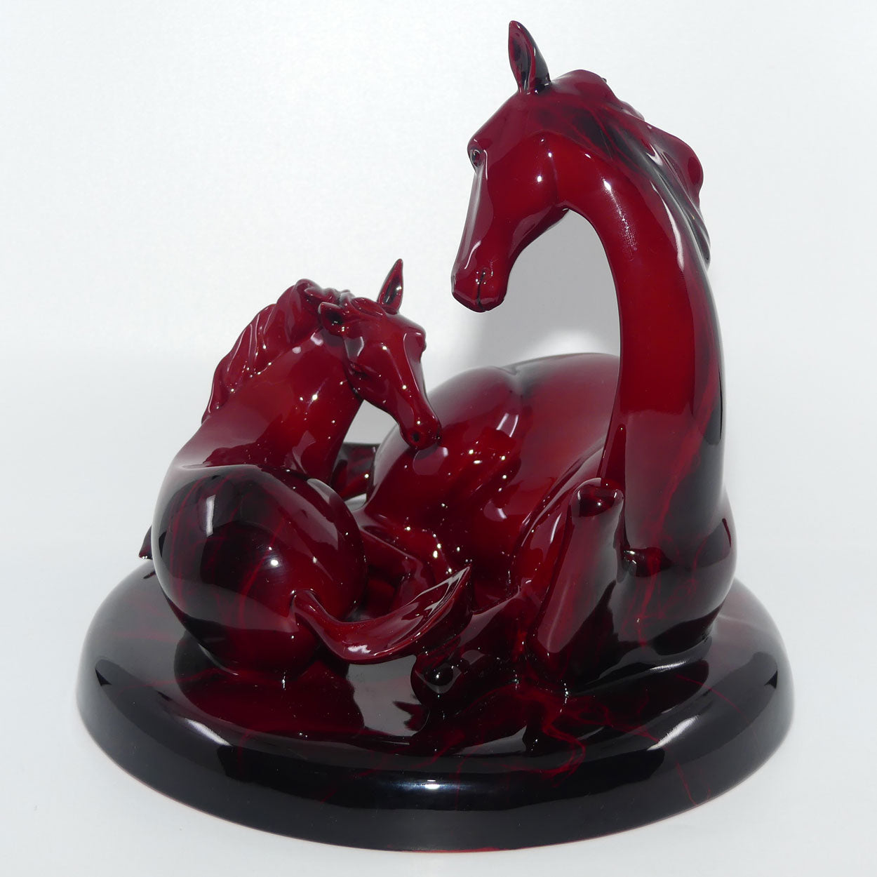 HN3536 Royal Doulton Flambe The Gift of Life Mare and Foal | Animals