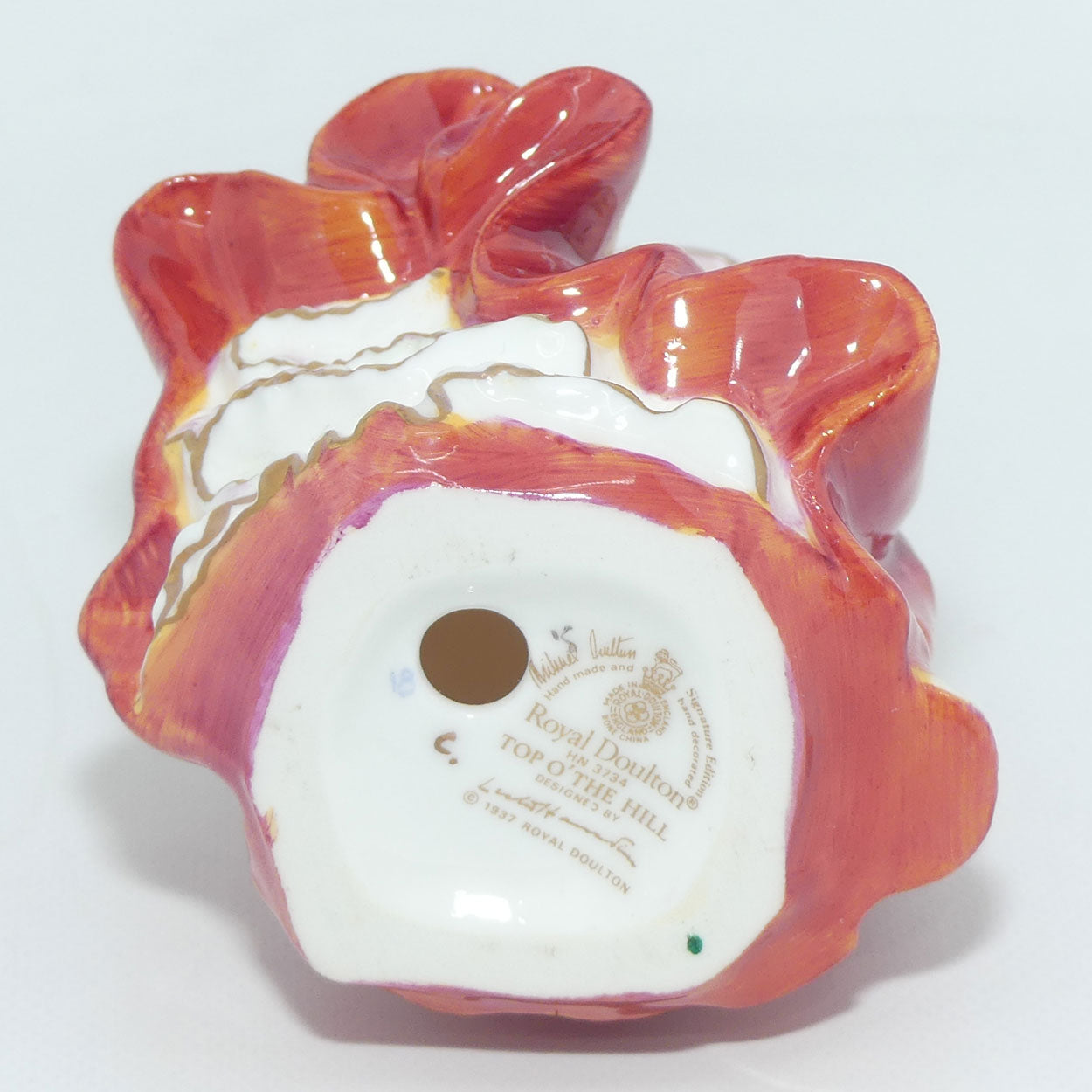 HN3734 Royal Doulton miniature figure Top o The Hill | Red