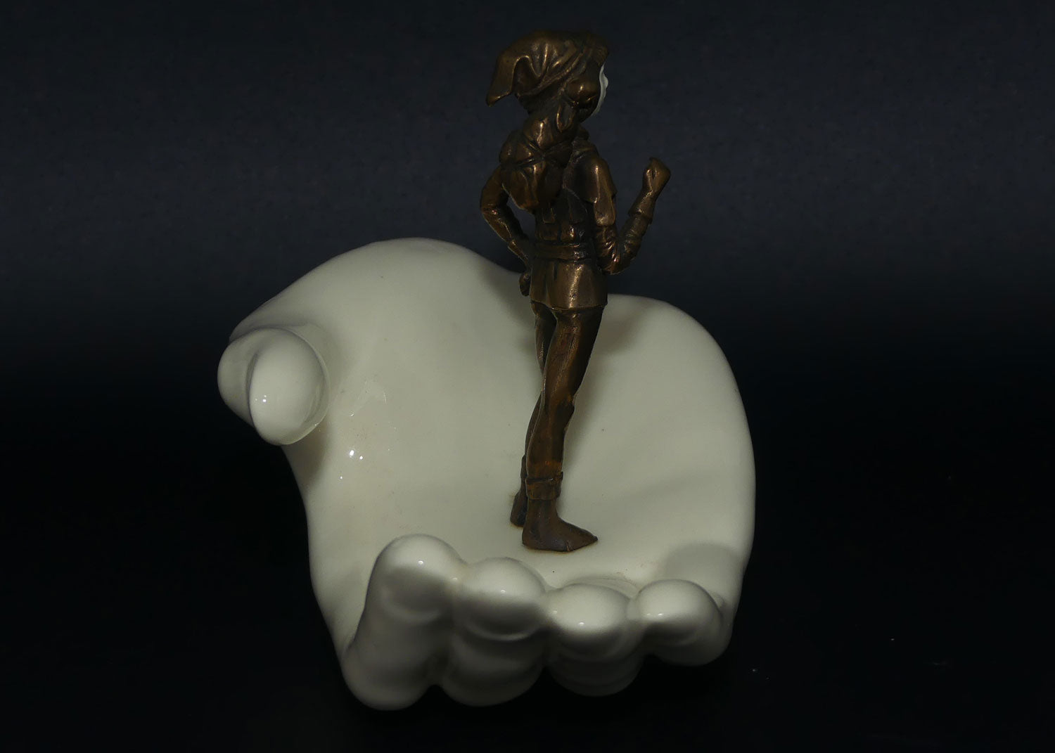 MS52 Minton Tom Thumb figure | Porcelain and Cold Cast Bronze