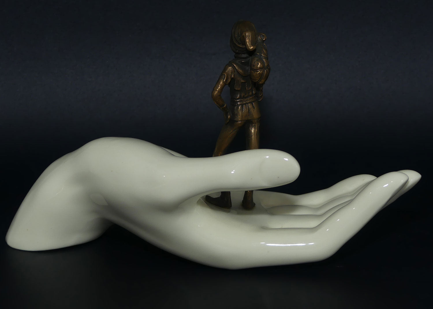 MS52 Minton Tom Thumb figure | Porcelain and Cold Cast Bronze