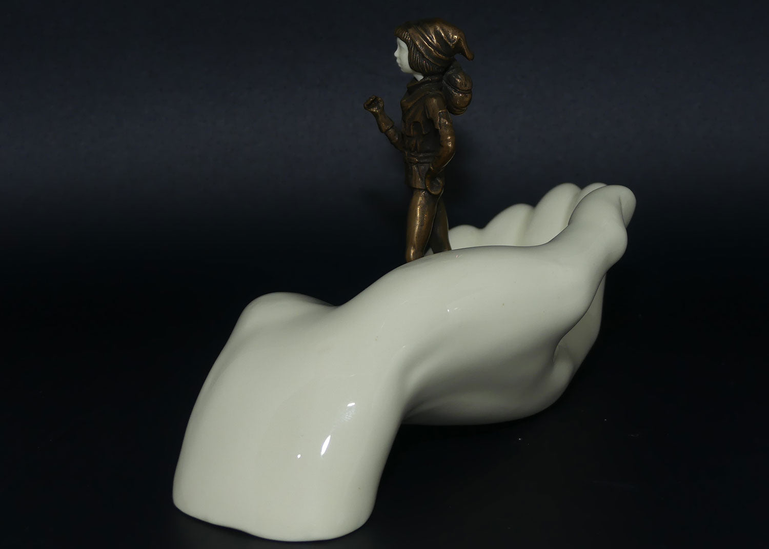 MS52 Minton Tom Thumb figure | Porcelain and Cold Cast Bronze