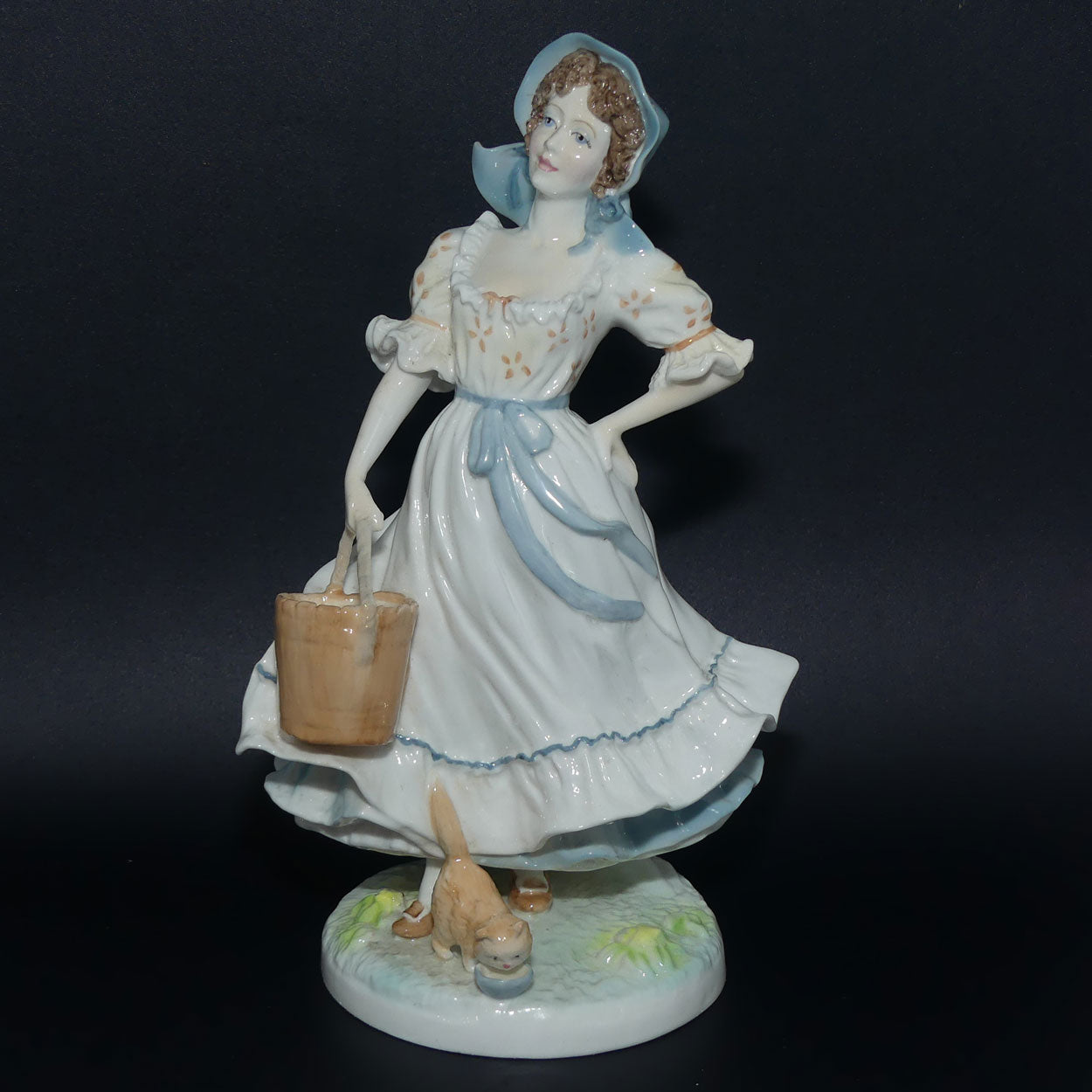 RW4458 Royal Worcester Old Country Ways figure | The Milkmaid | Ltd Ed