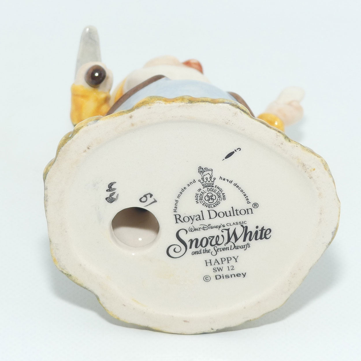 SW12 Royal Doulton Disney Snow White and Seven Dwarfs figure | Happy