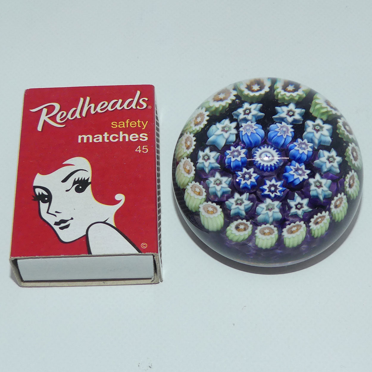 john-deacons-scotland-millefiori-silhouette-cane-miniature-paperweight-amethyst