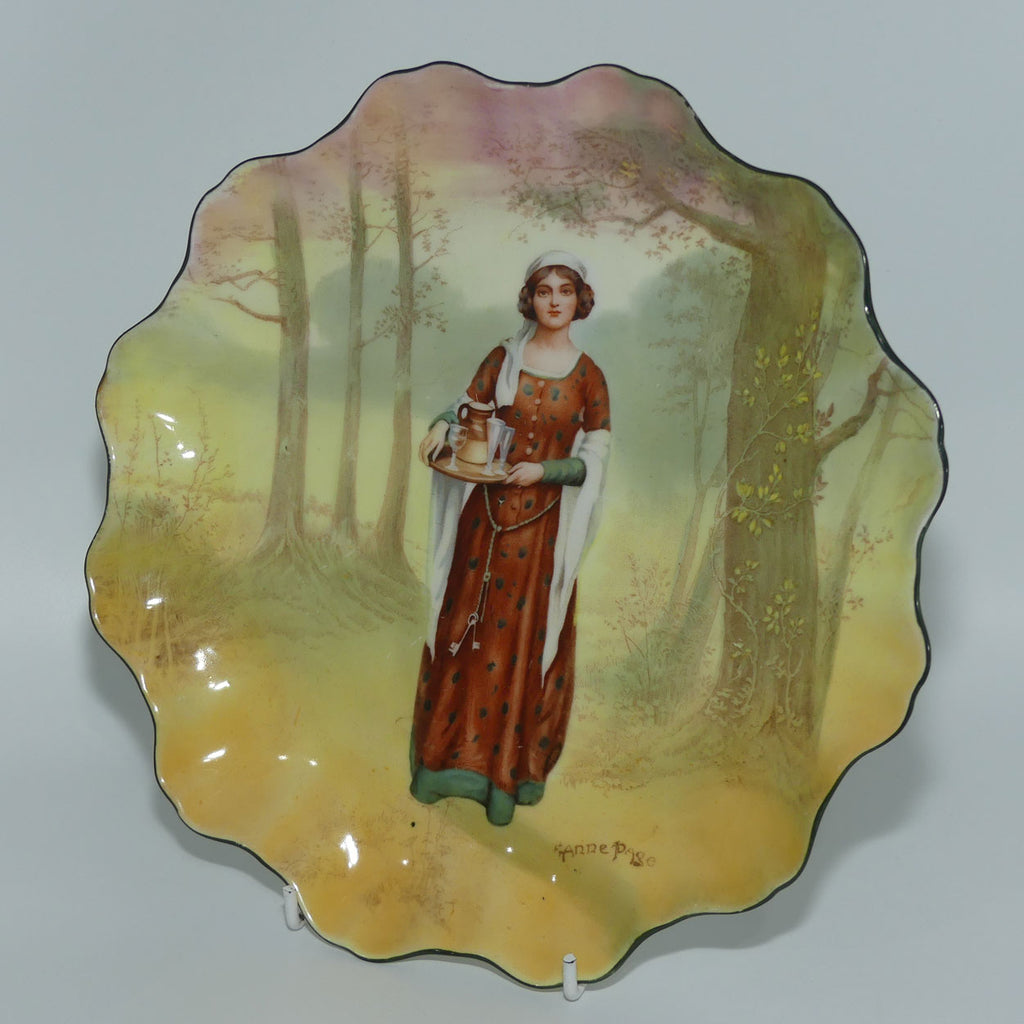 Royal Doulton Shakespearean Anne Page Stafford shape plate E7267