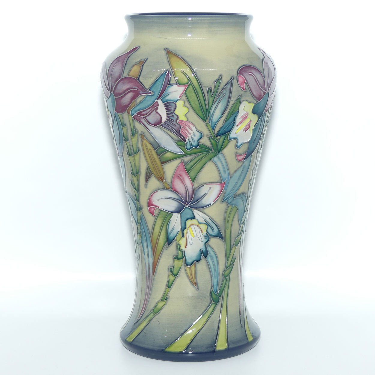 Moorcroft Pottery | Arundina 95/10 vase | Nicola Slaney