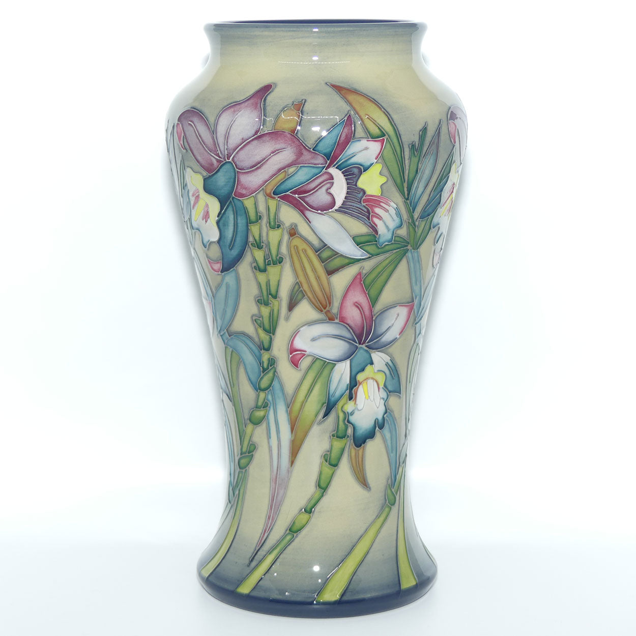 Moorcroft Pottery | Arundina 95/10 vase | Nicola Slaney