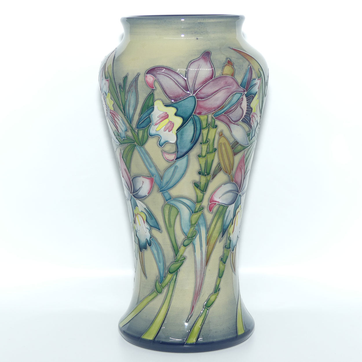 Moorcroft Pottery | Arundina 95/10 vase | Nicola Slaney
