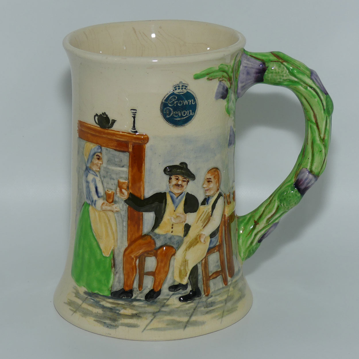 Crown Devon Fieldings Auld Lang Syne musical tankard