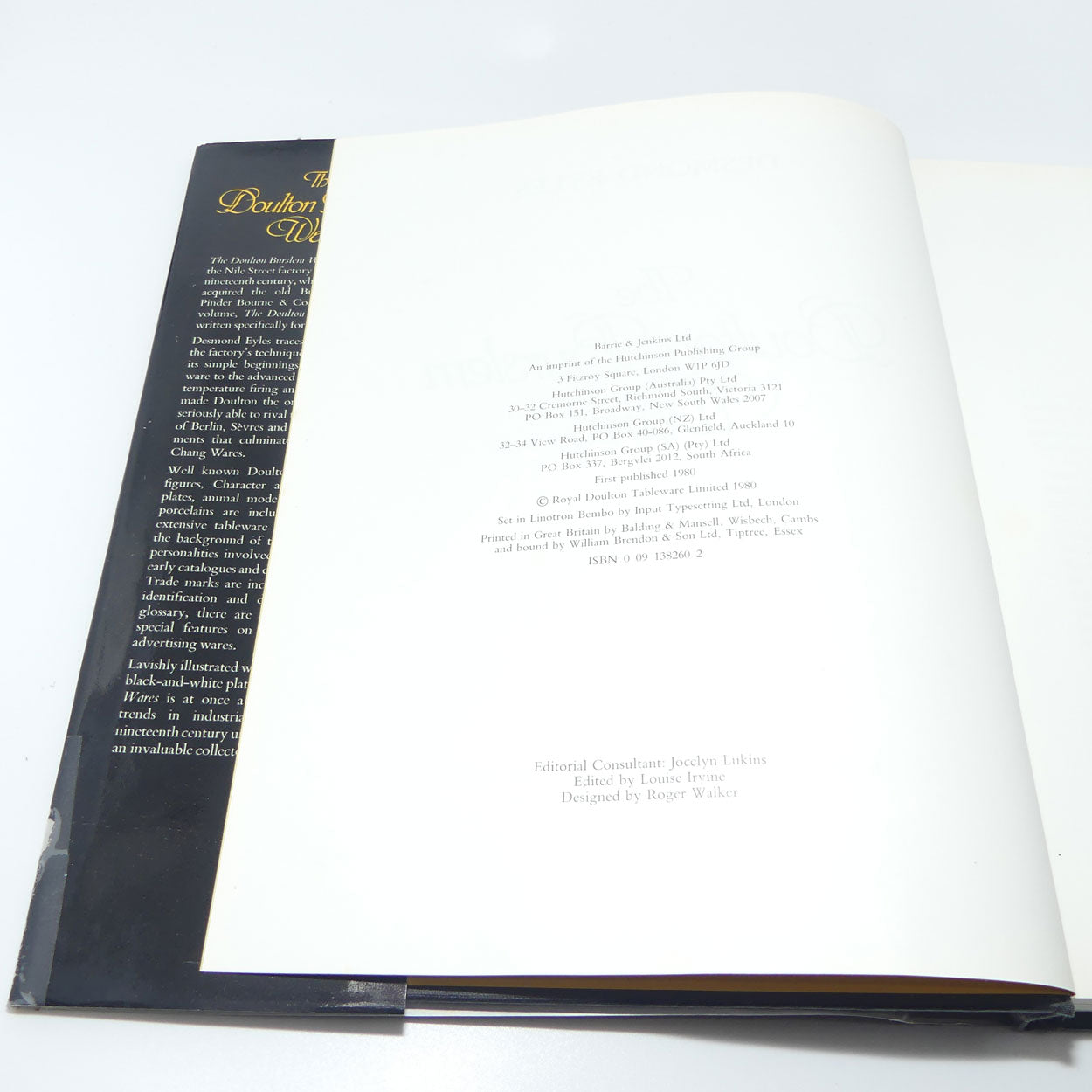 Reference Book | The Doulton Burslem Wares | Desmond Eyles