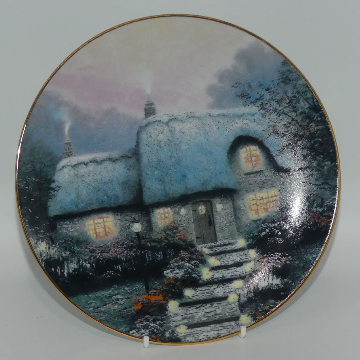 bradex-84-k41-127-3-plate-garden-cottages-of-england-candlelit-cottage