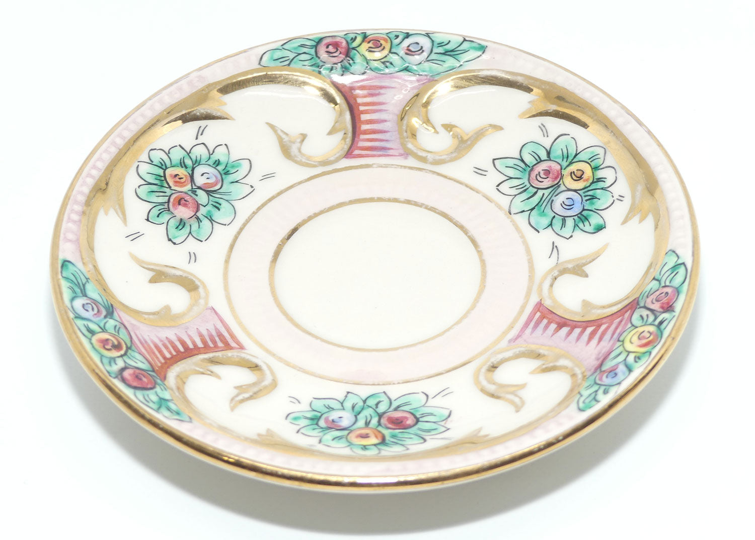 Capo DiMonte Italy figural demi tasse duo | #1