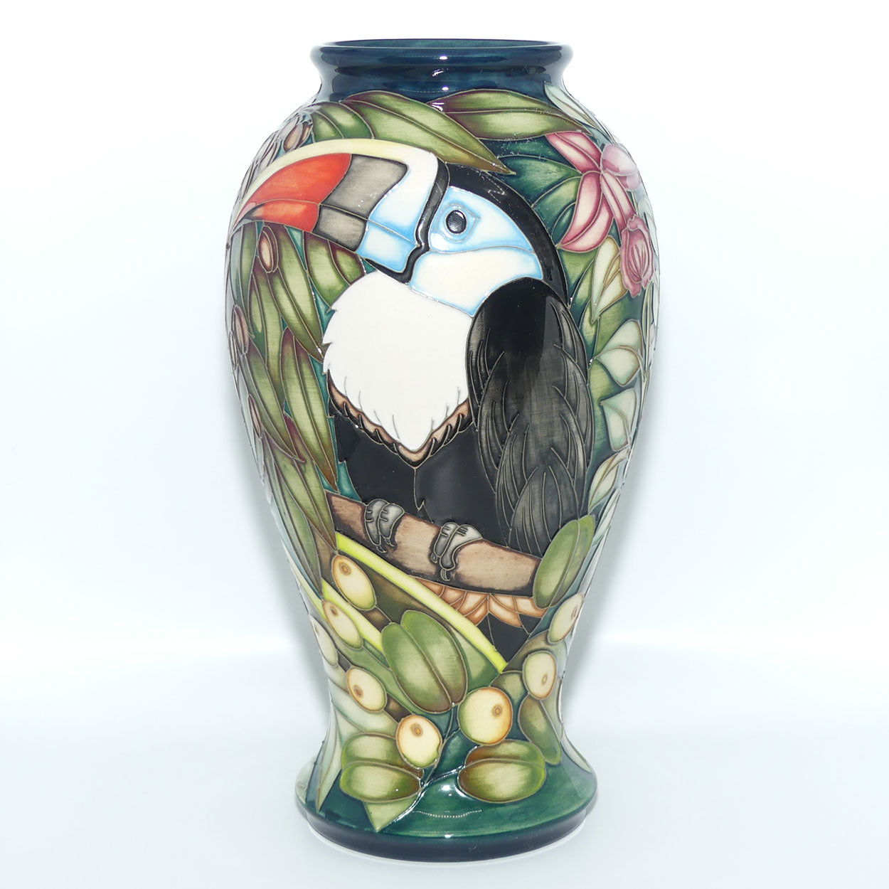 Moorcroft Pottery | Chapada Toucan 46/10 vase | Sian Leeper
