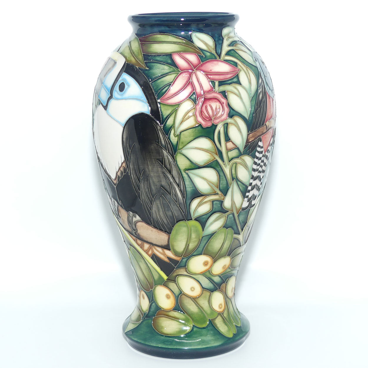 Moorcroft Pottery | Chapada Toucan 46/10 vase | Sian Leeper