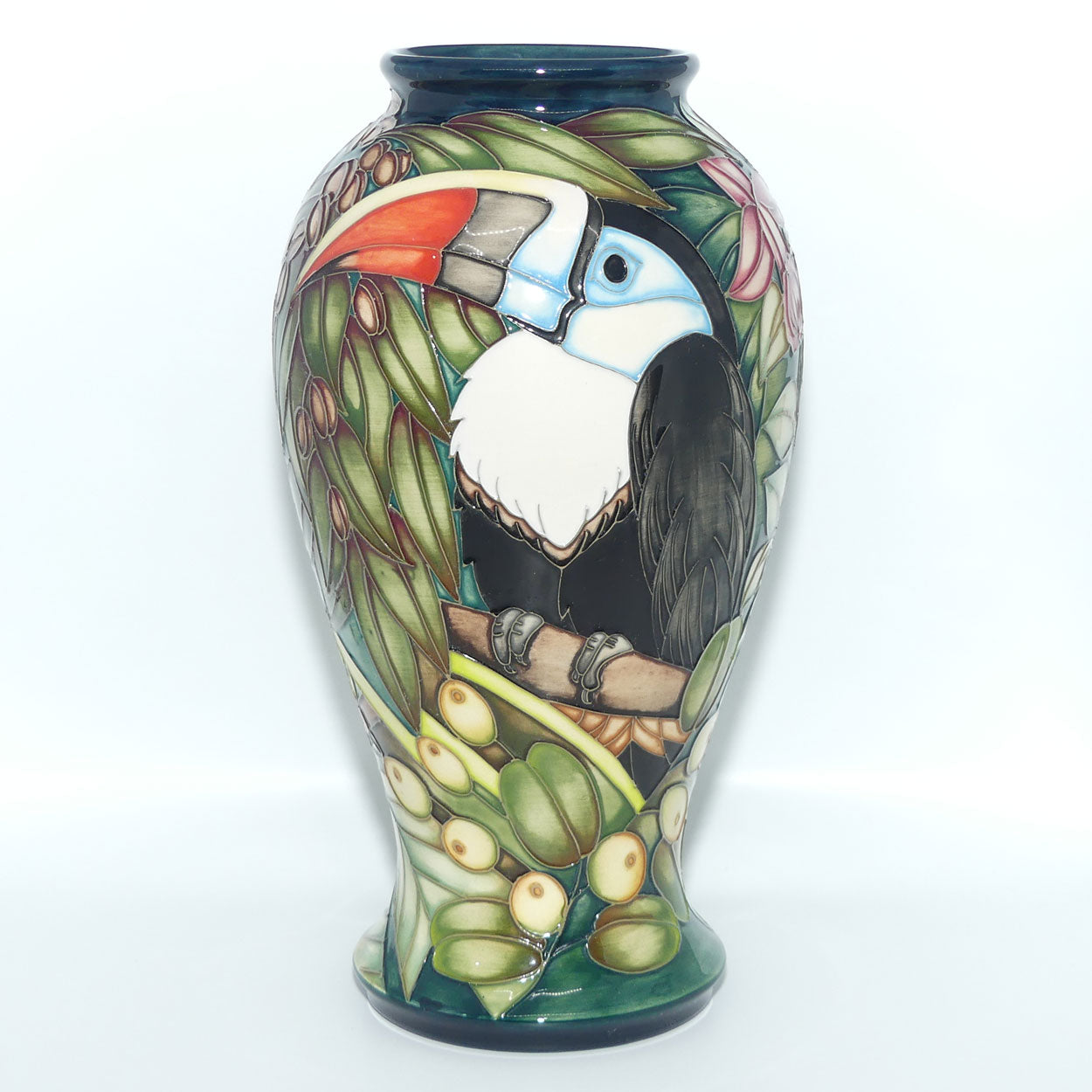 Moorcroft Pottery | Chapada Toucan 46/10 vase | Sian Leeper