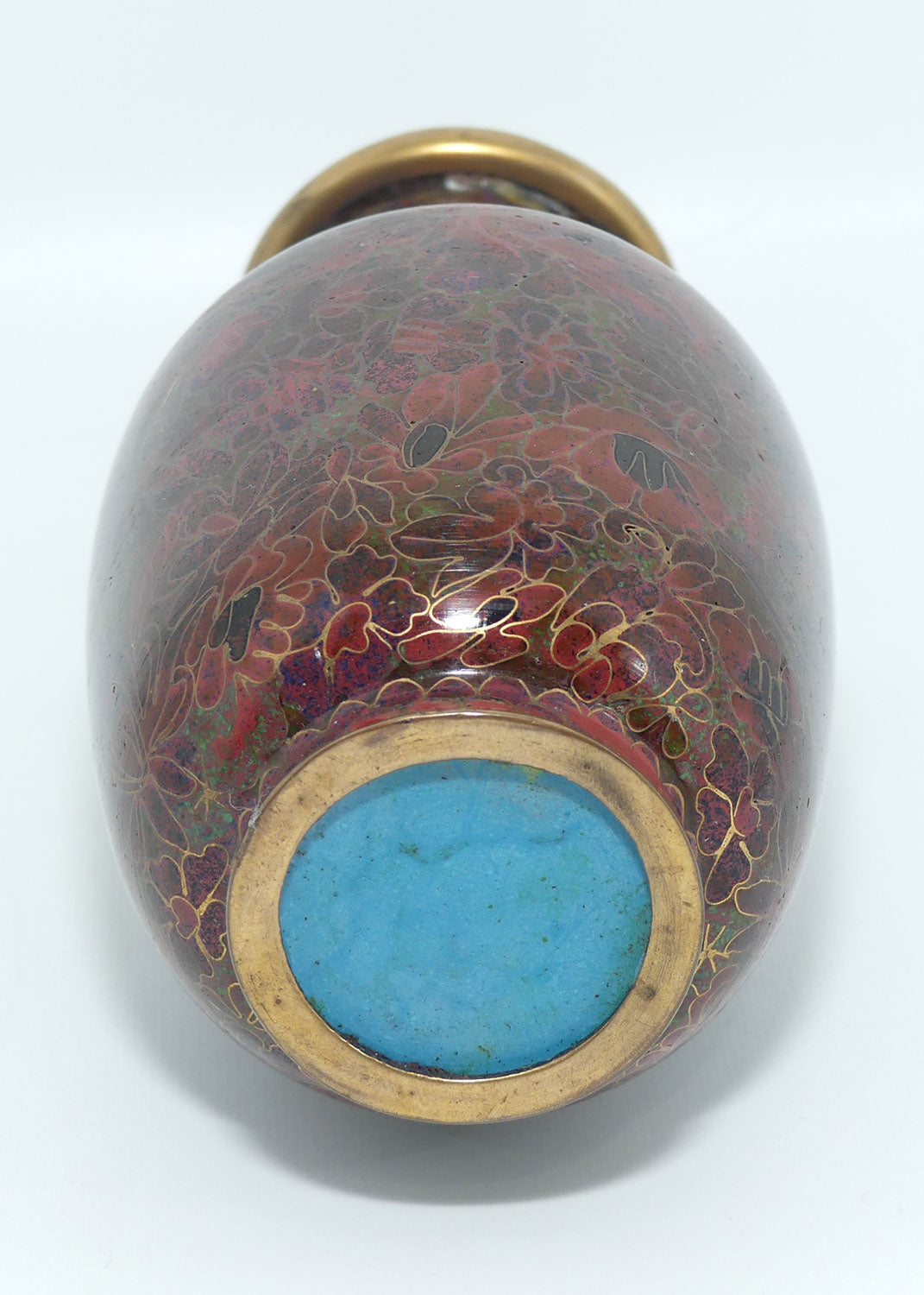 mid-century-cloisonne-vase-small-iron-red