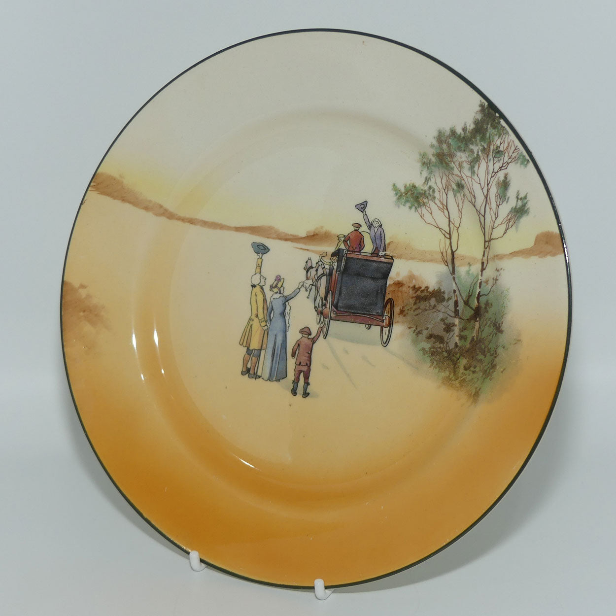 Royal Doulton Coaching Days salad plate D2716 | 21.5cm