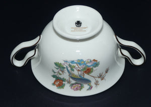 Wedgwood Bone China Kutani Crane pattern | Soup Coupe and Underplate