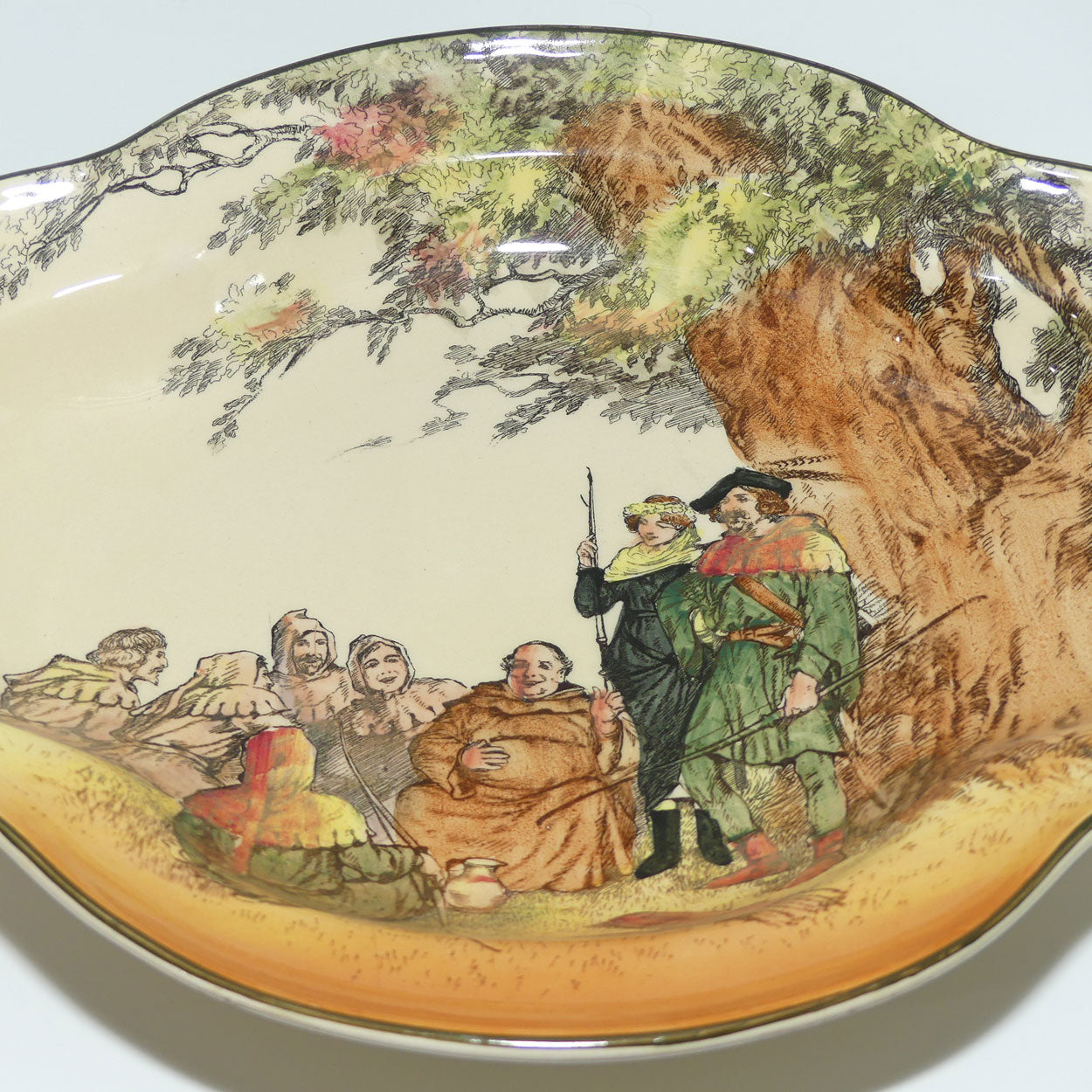 Royal Doulton Under the Greenwood Tree quatrefoil dish D6094